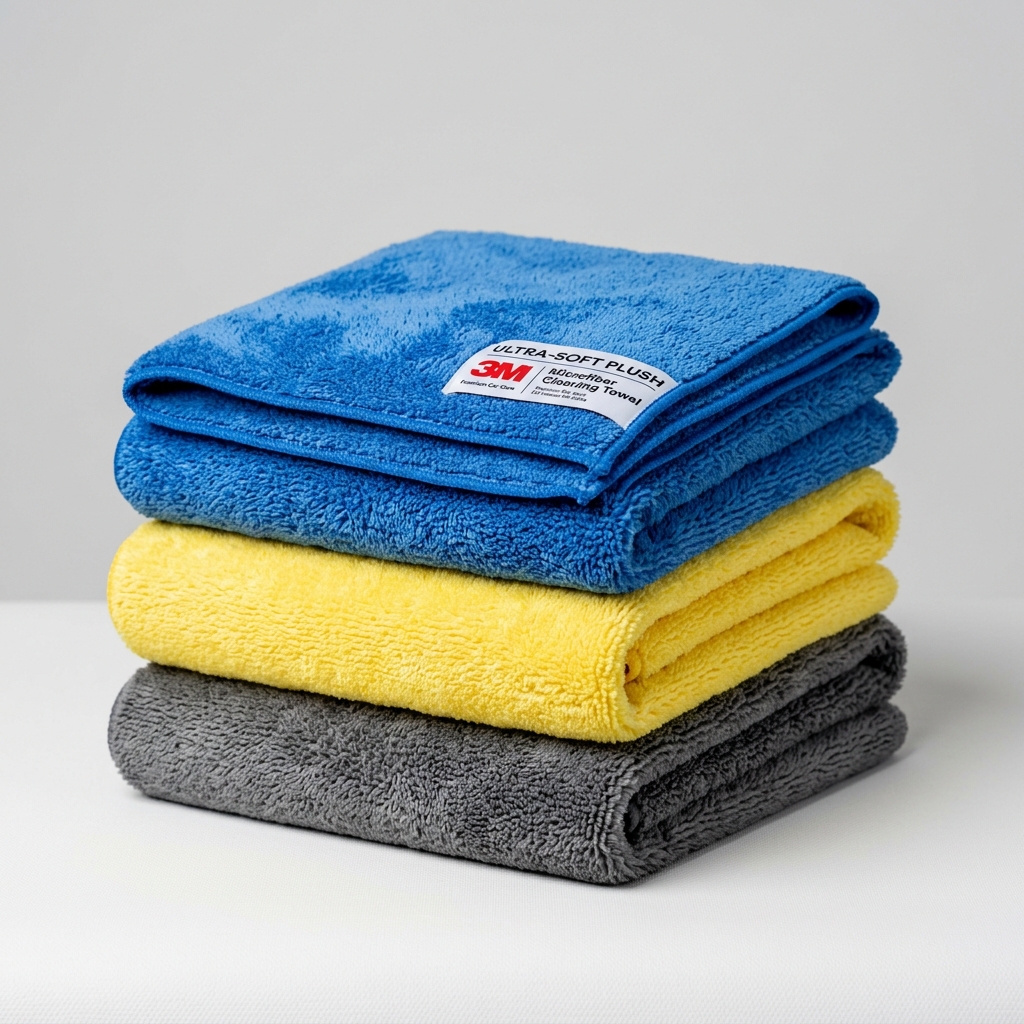 3M Premium Microfiber Cleaning Cloth Pack (4 Pcs)  - Doorstep Car Wash &amp; Auto Detailing Lucknow
